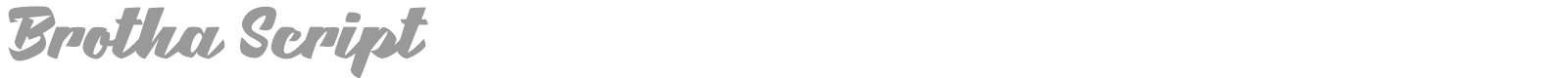 Brotha Script font preview